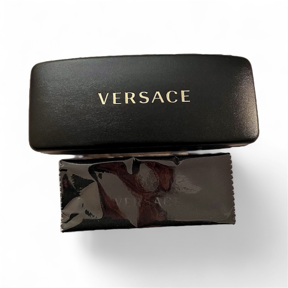 Versace Black and Gold Sunglasses Case